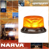 Narva 9-33V Short Profile Eurotech II LED Strobe/Rotator Amber Flange Base