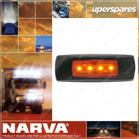 Narva 9-33V LED Front End Outline Marker Amber Black Cover 0.5m Cable