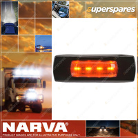 Narva 9-33V LED Side Directional Indicator Amber Black Cover 0.5m Cable