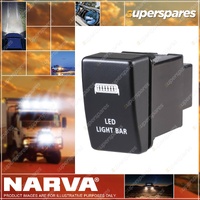 Narva 12V Off/On LED Light Bar Sealed Push Switch for Isuzu D-Max 2009-2012