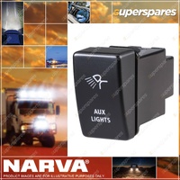 Narva Brand 12V Off/On LED Aux Light Switch for Isuzu D-Max 2009-2012