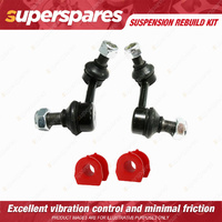 Front Sway Bar Link + 25.4mm Sway Mount Bushes kit for MITSUBISHI TRITON ML MN