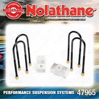 Nolathane Rear Lowering block kit for Holden Rodeo KB KBD TFR TFS 4CYL