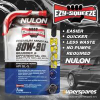 Nulon EZY-SQUEEZE Gearbox Differential Oil 1L LSD80W90-1 Ref GBD80W90-1 SAE90-1
