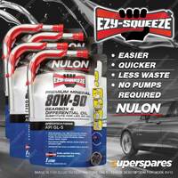 4 x 1L Nulon EZY-SQUEEZE Gearbox Differential Oil LSD80W90 Ref GBD80W90 SAE90