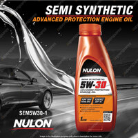 Nulon Semi Synthetic 5W-30 Advanced Protection Engine Oil 1L SEM5W30-1 1 Litre