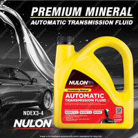 Premium Quality Nulon Premium Mineral Automatic Transmission Fluid 4L NDEX3-4