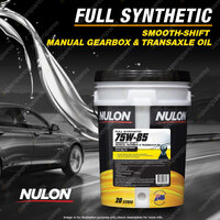 Nulon Full Synthetic 75W-85 Smooth Shift Manual Gearbox and Transaxle Oil 20L