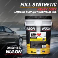Nulon Full Synthetic 80W-140 HD Limited Slip Differential Oil 20L SYN80W140-20