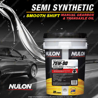 Nulon 75W-90 Smooth Shift Manual Gearbox and Transaxle Oil 20L SS75W90-20