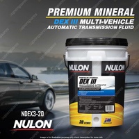 Nulon Premium Mineral Automatic Transmission Fluid 20L NDEX3-20 20 Litres