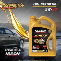 Nulon Full SYN APEX+ 5W-30 Long Life Engine Oil 6L APX5W30D1-6 Ref SYN5W30-SIX