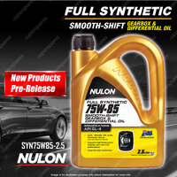 Nulon Full Synthetic 75W-85 Smooth Shift Manual Gearbox and Transaxle Oil 2.5L