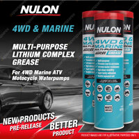 3 x Nulon 4WD and Marine Multi-Purpose Lithium Complex Grease 450g