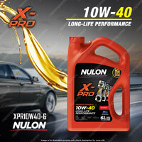 Nulon X-PRO 10W-40 Long Life Performance Engine Oil 6L XPR10W40-6