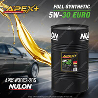 Nulon Full SYN APEX+ 5W-30 EURO Engine Oil 205L APX5W30C3-205 Ref EURO5W30-205
