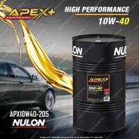 Nulon Full Synthetic APEX+ 10W-40 High Performance Engine Oil 205L APX10W40-205