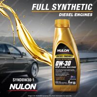 Nulon Full Synthetic 0W-30 C2 Fuel Saving Diesel Engine Oil 1L SYND0W30-1