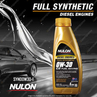 Nulon Full Synthetic 0W-30 C2 Fuel Saving Diesel Engine Oil 1L SYND0W30-1