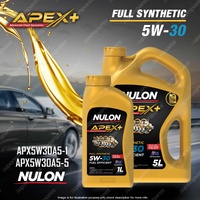 Nulon APEX+ 5W-30 Fuel Efficient Engine Oil 6L APX5W30A5 Ref SYNFE5W30