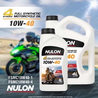 Nulon Full Synthetic 10W-40 Motorcycle 4 Stroke Engine Oil 5L FSMC10W40