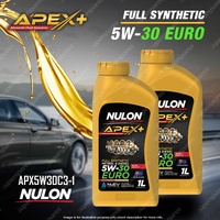 2 x Nulon Full Synthetic APEX+ 5W-30 EURO Engine Oil 1L APX5W30C3-1