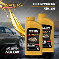 2 x Nulon Full SYN APEX+ 5W-40 Performance Engine Oil 1L APX5W40 Refer SYN5W40