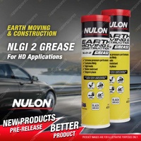 2 x Nulon Earth Moving & Construction NLGI 2 Grease 450g for HD Applications