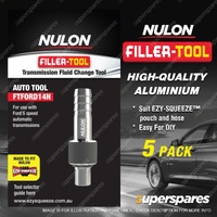 5 x Nulon High Quality Aluminium Filler-Tool FTFORD14N for Ford 5 Speed