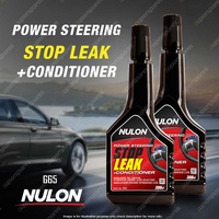 2 x Nulon Power Steering Stop Leak and Conditioner 300ml G65 Quality Guarantee
