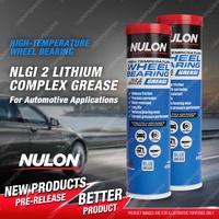 2 x Nulon High-Temperature Wheel Bearing NLGI 2 Lithium Complex Grease 450g