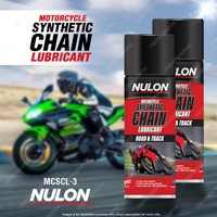 2 x Nulon Motorcycle Chain Lubricant 300g Road & Track Grease Oil MCSCL-3