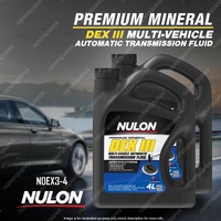 2 x Nulon Premium Mineral Automatic Transmission Fluid 4L NDEX3-4