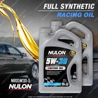 2 x Nulon Full Synthetic 5W-3O Racing Engine Oil 5L NRO5W30-5 Ref NR5W30-5
