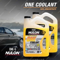 2x Nulon ONE Concentrate Coolant ONE-5 5L Radiator Coolant Anti-Freeze Anti-Boil