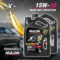 2x Nulon X-Protect Diesel 15W-40 HD Protection Eng Oil 5L PROHD15W40 Ref HP15W40