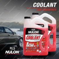 2 x Nulon Red Long Life Concentrated Coolant 5L RLL5 5 Litres Quality Guarantee