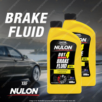 2 Pack Nulon Full Synthetic DOT 4 Brake Fluid 500ml 602728722 Replaces XBF