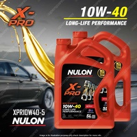 2 x Nulon X-PRO 10W-40 Long Life Performance Engine Oil 5L XPR10W40 Ref SEM10W40