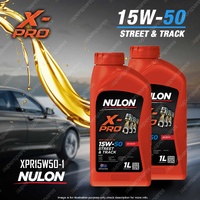 2 x Nulon X-PRO 15W-50 Street & Track Engine Oil 1L XPR15W50-1 Ref SYN15W50-1