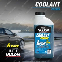 6 x Nulon Blue Premium Long Life Premix Coolant 1L BLLTU1 1 Litre