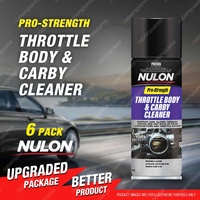 6 x Nulon Pro-Strength Throttle Body and Carby Cleaner 400g Can CARB400