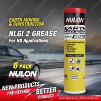 6 x Nulon Earth Moving & Construction NLGI 2 Grease 450g for HD Applications