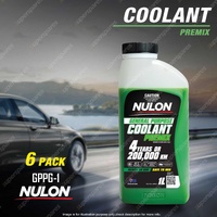 6 Pack Nulon General Purpose Coolant Premix - Green GPPG-1 1 Litre