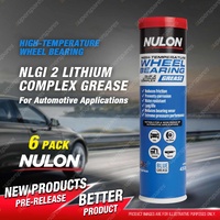 6 x Nulon High-Temperature Wheel Bearing NLGI 2 Lithium Complex Grease 450g