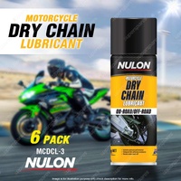 6 x Nulon Motorcycles Dry Chain Lubricant MCDCL-3 Grease Oil 300g