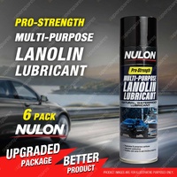 6 x Nulon Pro-Strength Multi-Purpose Lanolin Lubricant Spray Can 300GM MPLL300