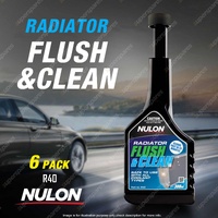 6 x Nulon Non-Acidic & Cooling System Radiator Flush and Clean 300ml R40