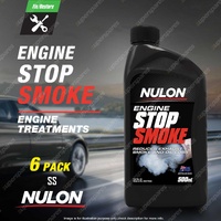 6 Pack Nulon Hi-Tech Long-chain Polymer Engine Stop Smoke 500ml SS