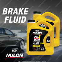 2 x Nulon Full Synthetic DOT 4 Brake Fluid 2.5L 602728760 Replaces XBF